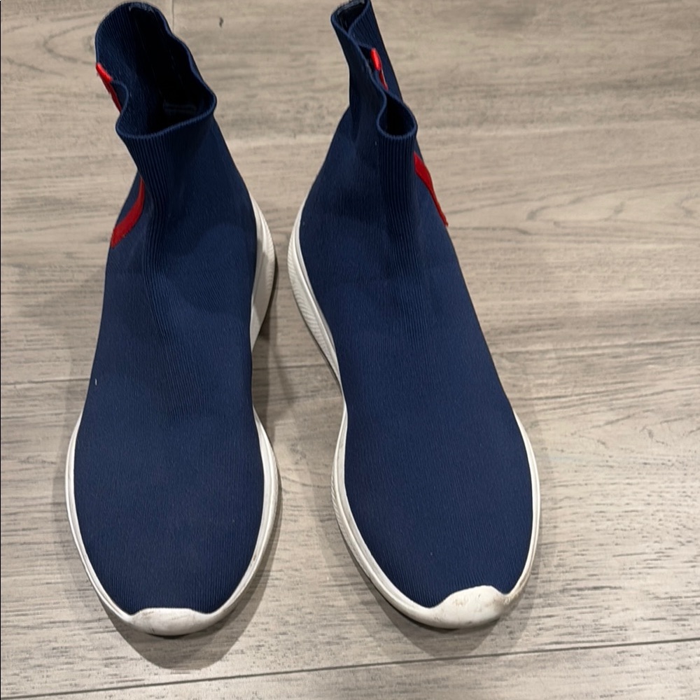 Men's Navy Blue Sock Sneakers